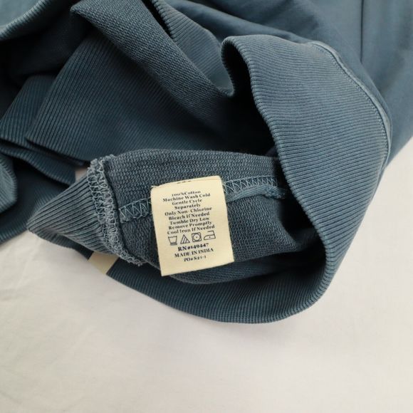 The Normal Brand Long Sleeve Men's Overshirt Blue Pullover Shirt Size XXL - Picture 8 of 9